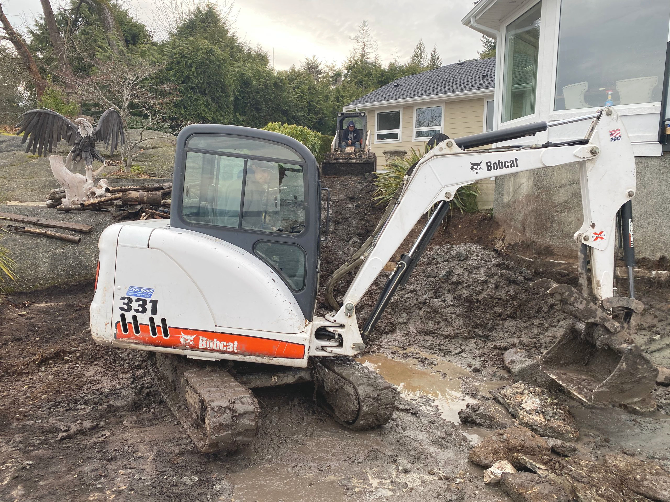 Baker excavation gallery: excavator at work